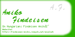 aniko findeisen business card